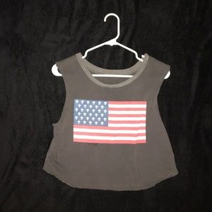 Alien flag crop top