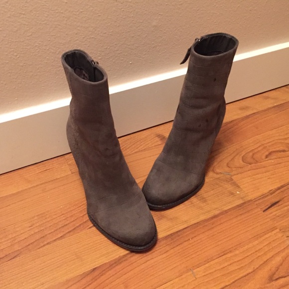 Sam Edelman charcoal grey boots