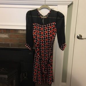 Kate spade patterned wrap dress