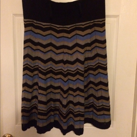 Lapis Wool Blend Skirt