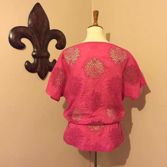 Tory Burch Hot Pink Top - Picture 2 of 4