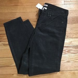 J Crew Corduroy Toothpick Pants in Charcoal Sz29