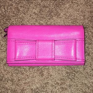 Kate Spade bright pink wallet!