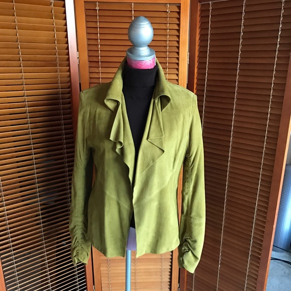 Ruffled Suede Jacket - image 1