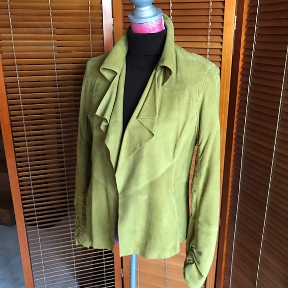 Ruffled Suede Jacket - image 2