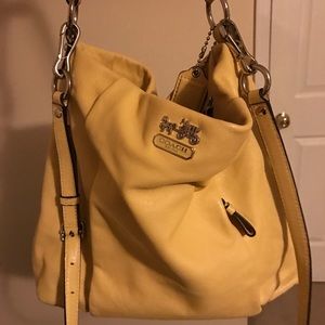 Coach Pale Yellow Crossbody Bag