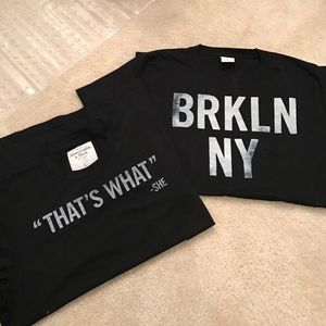 Abercrombie & fitch black tee size large like new