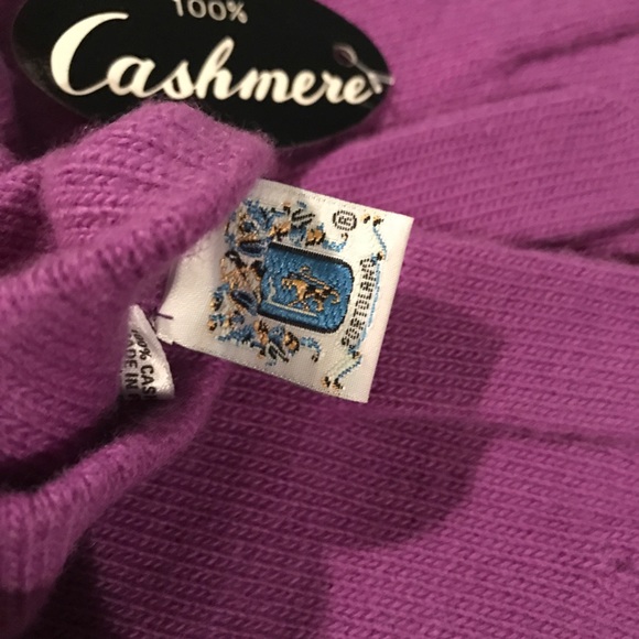 100% Cashmere Gloves NWT - Picture 2 of 4