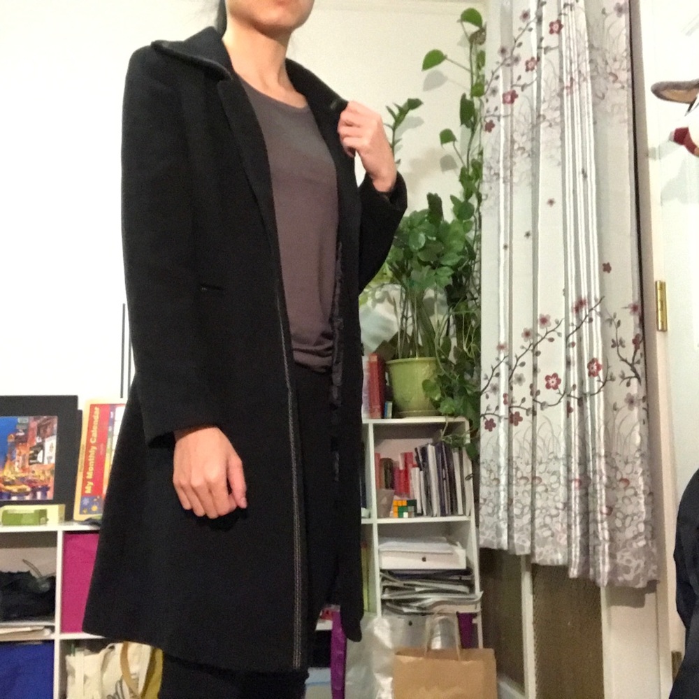 Knee length pea coat
