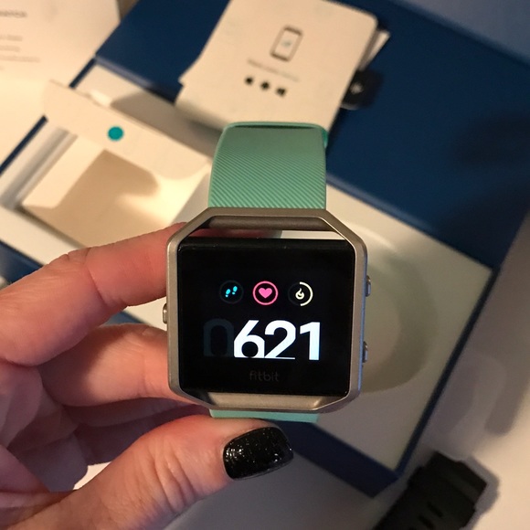Fitbit Blaze - Small with Black and Teal Bands