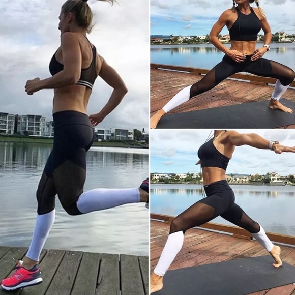 High Waist Fitness Leggings  size: L - Picture 2 of 4