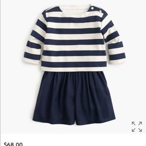 J-Crew Sailor striped romper. Size 5