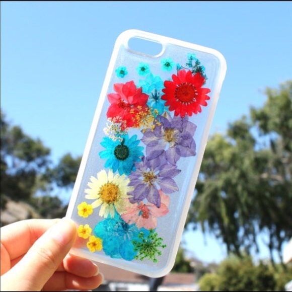 Pressed dried flowers bumper case