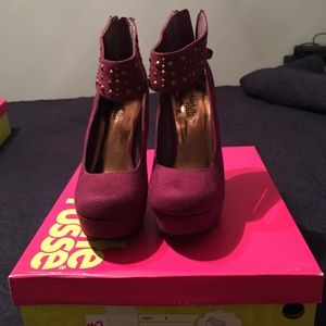Purple Ankle Strap Heel Charlotte Russe Size 6