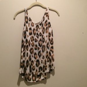 Cheetah Print Dressy Tank Top