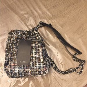 Zara bag with knapsack style straps.