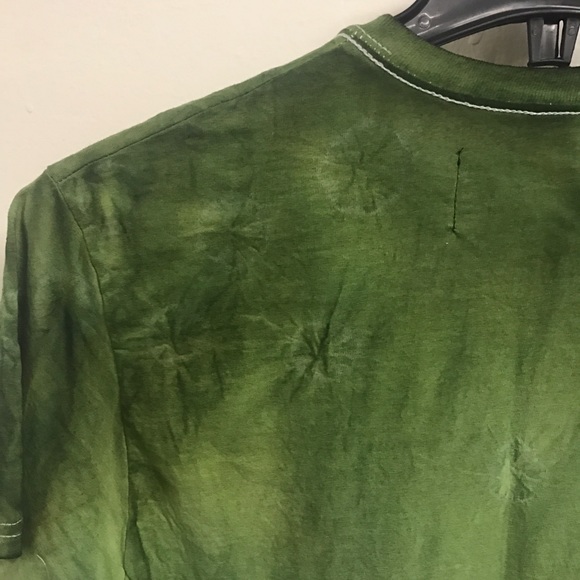 Sold 🦄 Army Green Custom Made Tye Dye T-Shirt - Picture 4 of 4