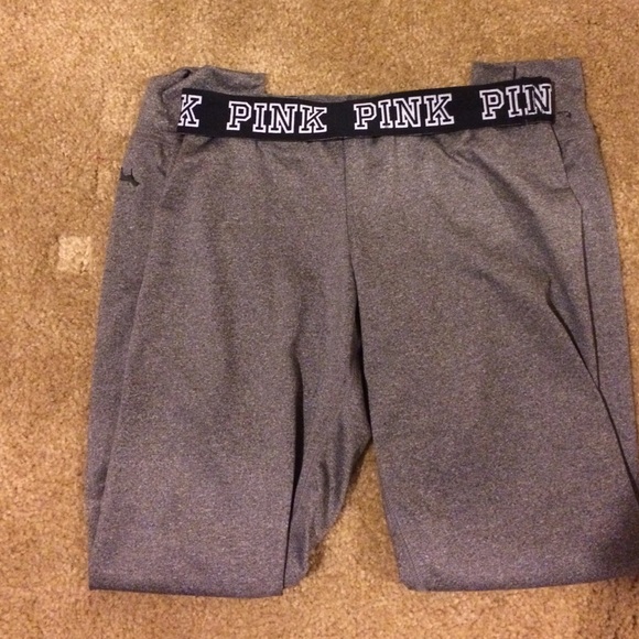 Never Worn Grey and Black PINK Leggings