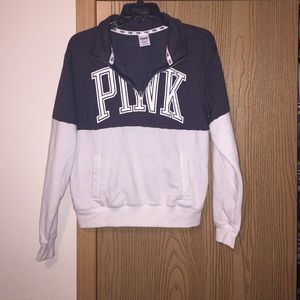 Pink Half Zip Sweater