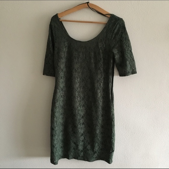 Banana Republic Emerald Lace Dress - Picture 3 of 3