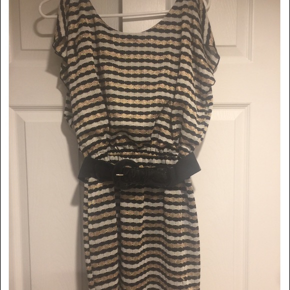 Black and Gold Party Dress