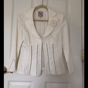 Nanette Lepore Ivory Blazer sz 8