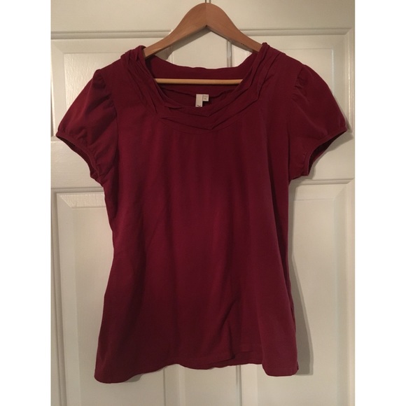 Burgundy Fossil Top