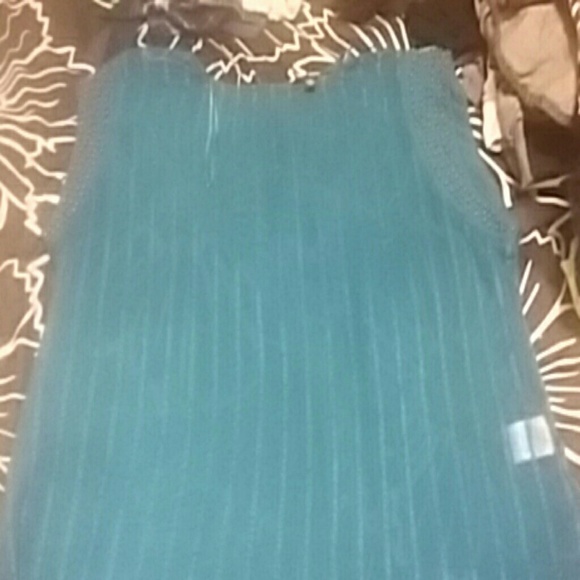 See through blue blouse