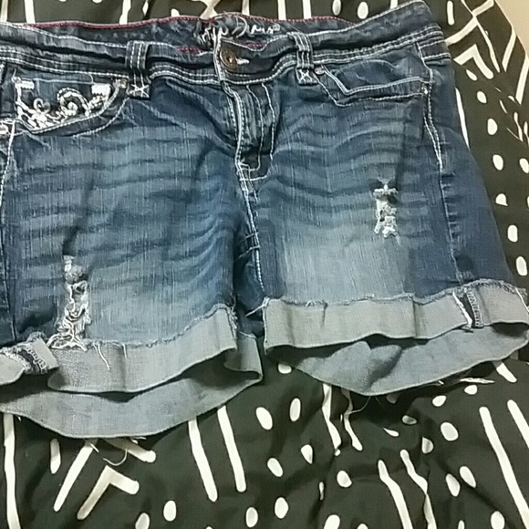 Bedazzled Jean shorts