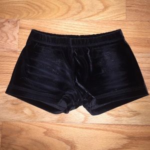 Girls GK Elite black gymnastics/dance shorts
