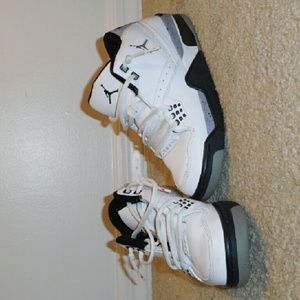 Black and white Jordans