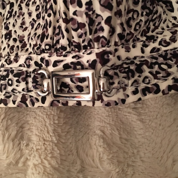 Monochromatic Leopard Print Button Down Top - image 3