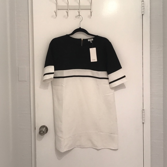 Black and White Block Dress