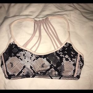 Lululemon sports bra snakeskin pattern