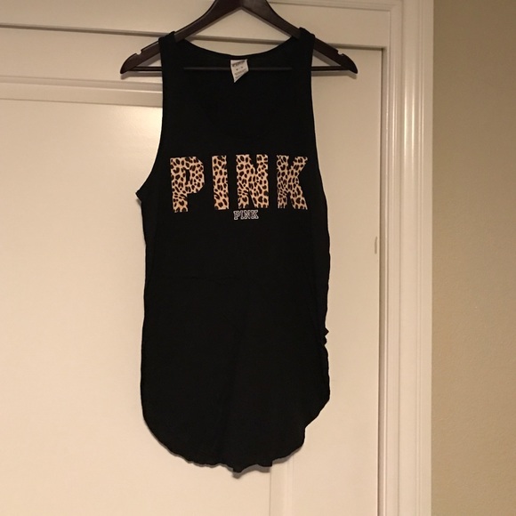 PINK Victoria Secret Tank, Black and Cheetah Print