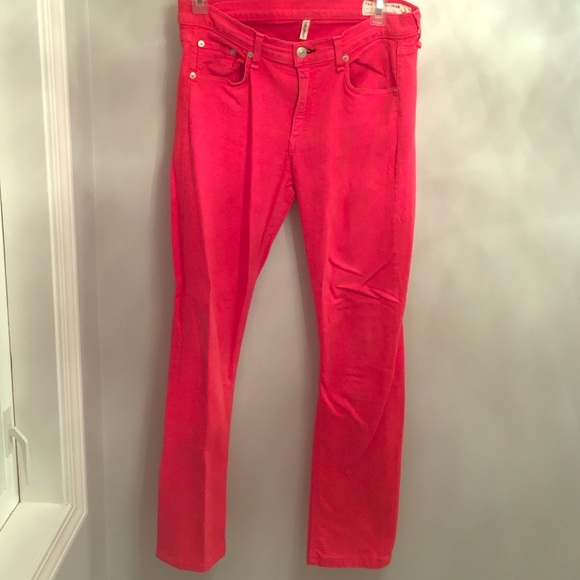 Rag and Bone Red jeans size 30