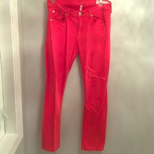 Rag and Bone Red jeans size 30
