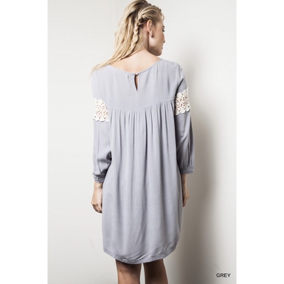 🌵1 LEFT! 🌵Peek of Lace Babydoll Dress - Picture 2 of 3