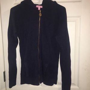Lilly Pulitzer Navy Zip Up