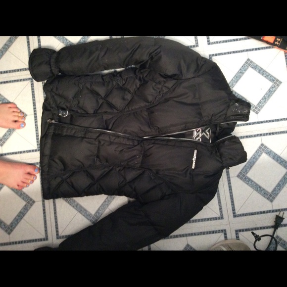 Warm puffy winter jacket