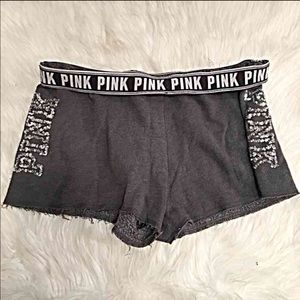 PINK sequin shorts