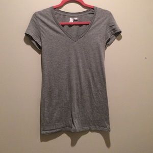 Grey V-neck Tee