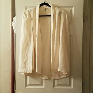 Cream Cape Blazer