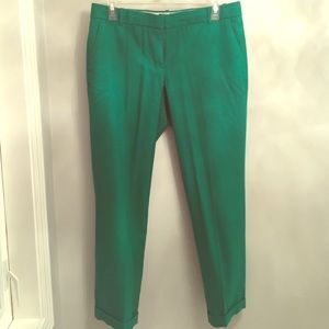 J Crew Cafe Capri in Kelly green