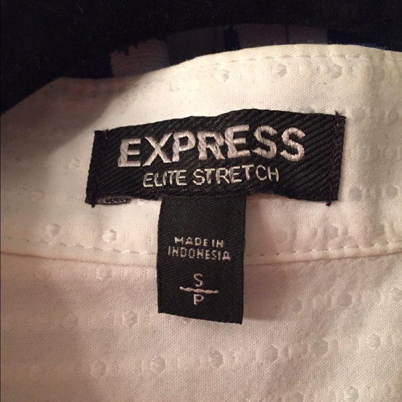 Express Ruffled White Blouse - Picture 3 of 3
