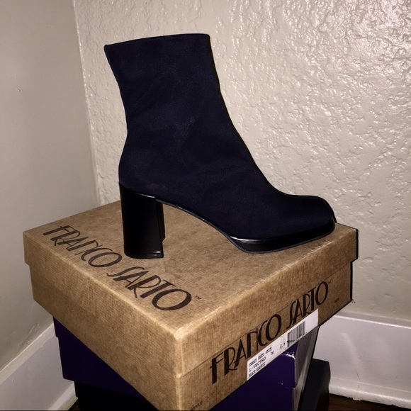 Franco Sarto Black Elastic Bootie BRAND NEW