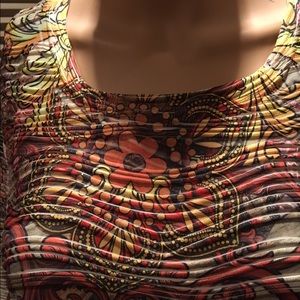 Retro 60s Design Long-sleeved Bodycon Blouse