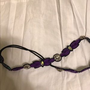 Purple and silver Deepa Gurnani headband