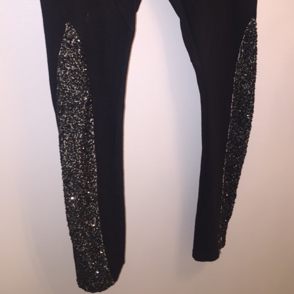 Sequin side panel Alice + Olivia leggings