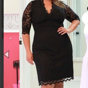 Kiyonna Black Lace Dress